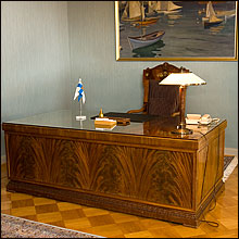 Tasavallan presidentin työhuone. Copyright © Tasavallan presidentin kanslia